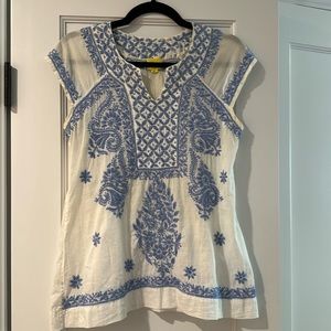 Roberta Roller Rabbit embroidered tunic